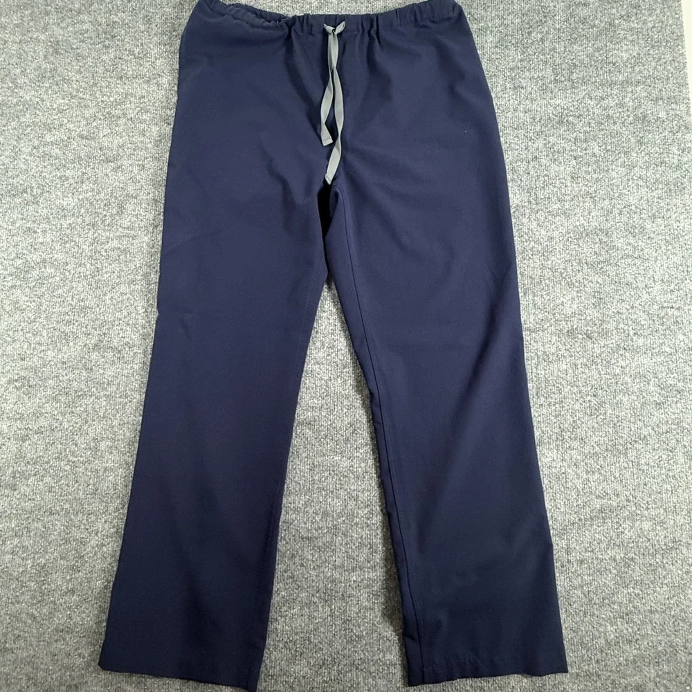 FIGS Technical Collection Pants Mens Navy XL Scrub Drawstring Medical Workwear